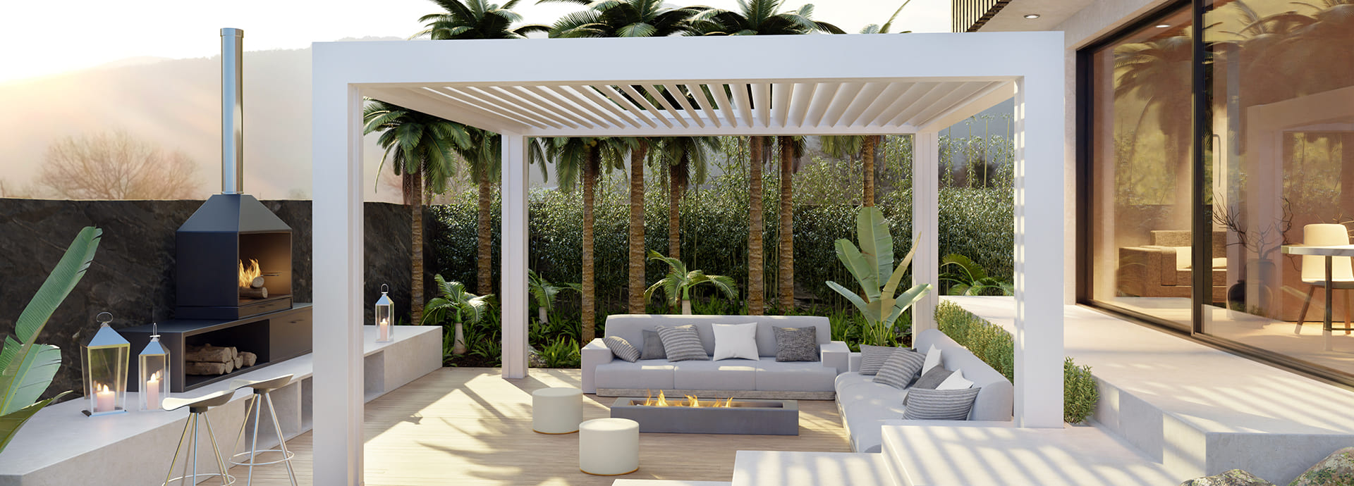 Pergola extérieure à Montpellier pour terrasse